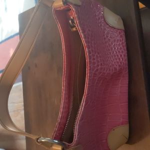 BCBGirls Pink Snakeskin Purse